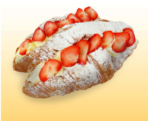 Afbeelding van Vrijdag & zaterdag aanbieding Aardbeien croissant